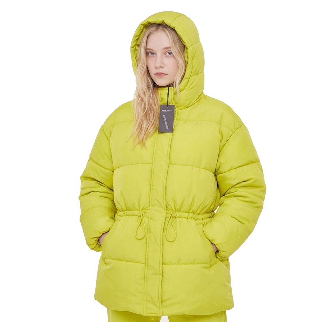 Ladies Jacket 100% Polyester with hoodie without fur